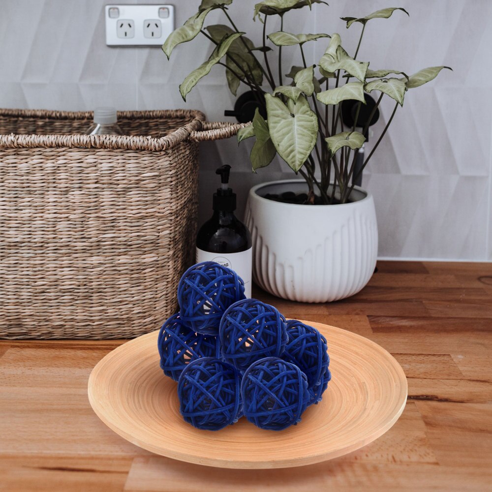 20Pcs Party Rotan Ballen Versiering Diy Craft Ballen Heldere Kleur Rotan Ballen