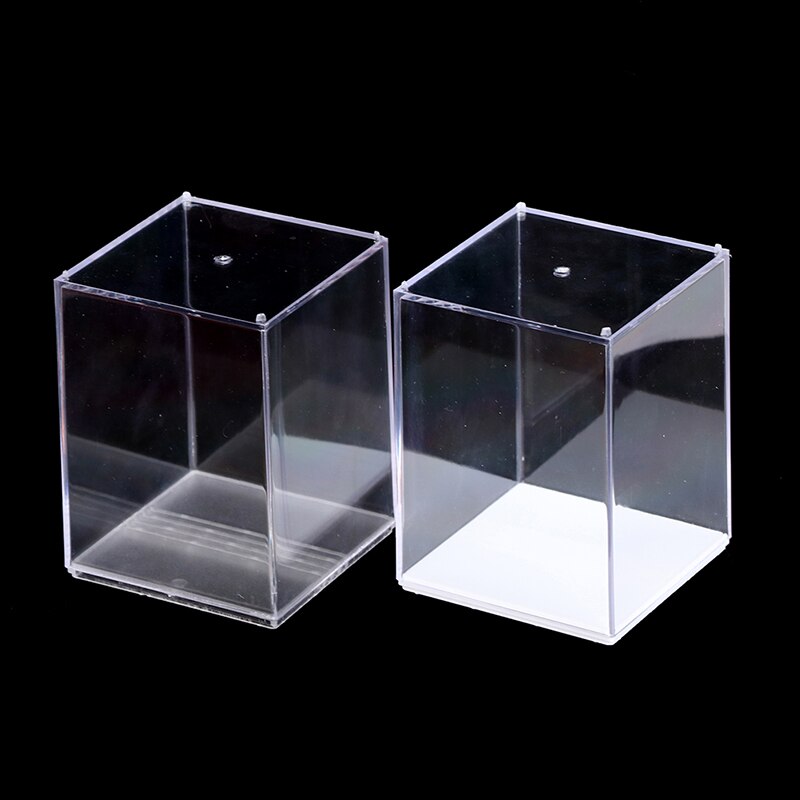 8*8*10CM Acrylic Display Case Self-Install Clear Cube Box UV Dustproof Basketball Toy Figures Collectibles Protection 1Pc