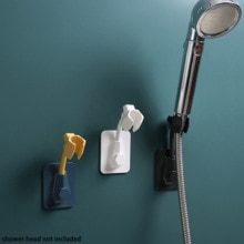 Douchekop Houder Verstelbare Zelfklevende Douchekop Beugel Zelfklevende Douche Fixing Stand Muur Rack Badkamer Universele