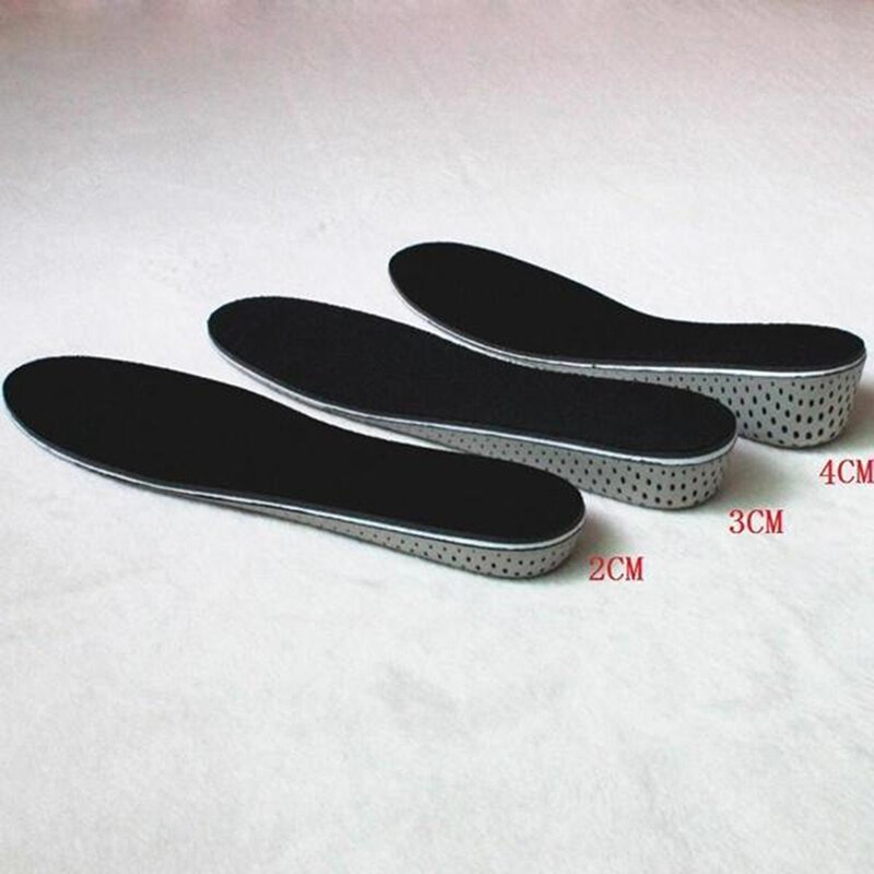 1 pair Men Women Increase Height High Full Insoles Memory Foam Shoe Inserts Pillows