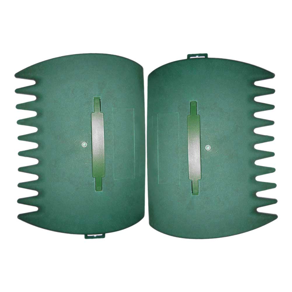 2pcs Rubbish Collector Cleaning Tool Portable Lawn Leaf Grabber Hand Rake Debris Large Capacity Serrated Yard Outdoor Garden