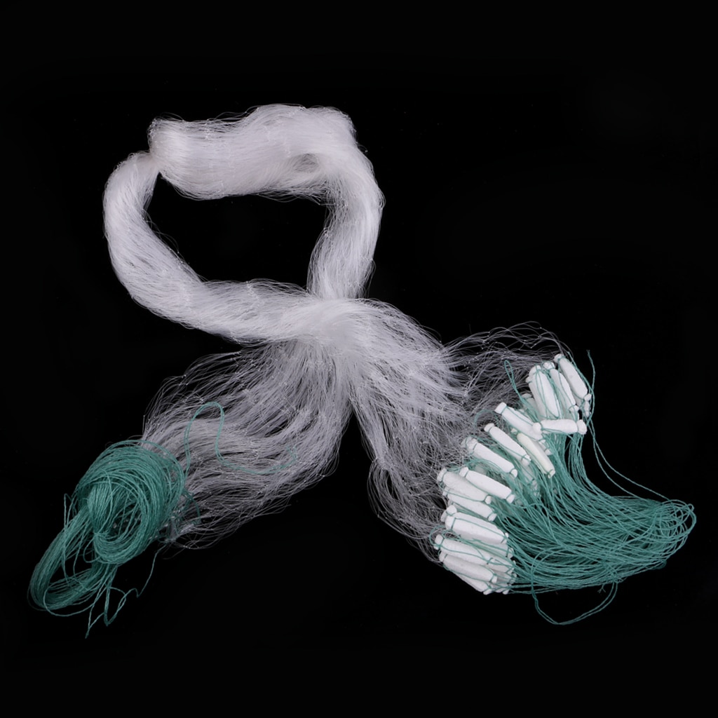 Clear Green Fishing Net with Float Fish Trap Monofilament Small Mesh Fishing Accessories for Hand Casting