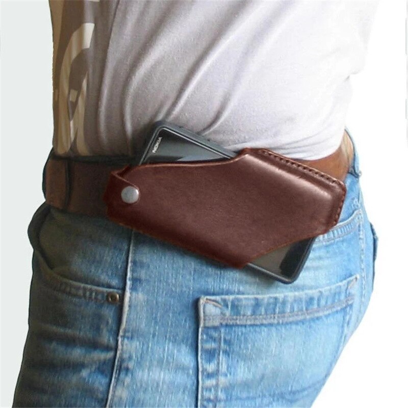 Belt Clip Holster Case Voor 6.5 Inch Taille Telefoon Tas Pu Lederen Pack Covers Shell Accessoires Mini Tassen