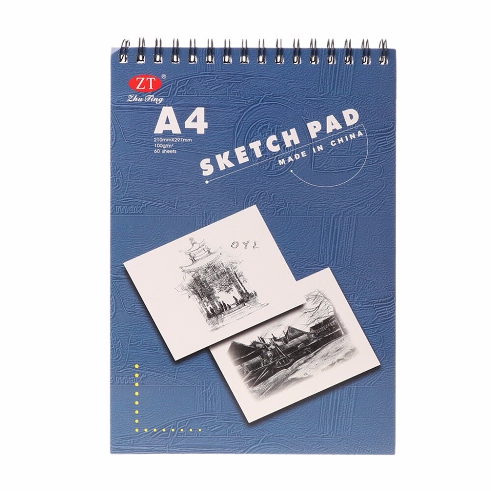 60 Sheet A4 Painting Drawing Paper notebook Sketch Book Pad Art Sketchbook School acrylic paint supplies