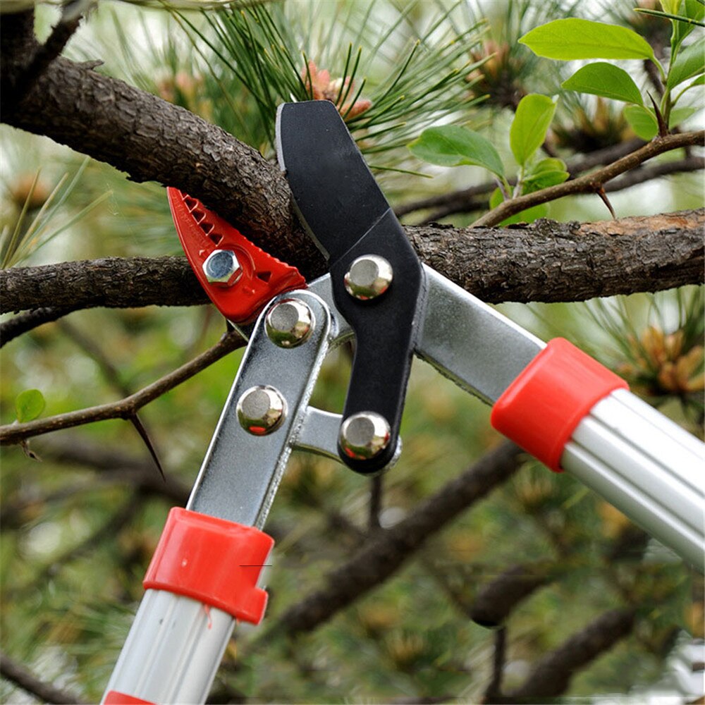 Anti-Slip Portable Pruning Tools Telescopic Tree Ratchet Lopper Pruner Extending Garden Cutter Branch Shear Tools Garden Tools