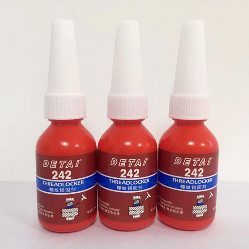 1Pc/4Pcs 10ml 242 Liquid Glue Blue Anaerobic Adhesive Removable Sealant Thread Super Glue For Metal Surfaces And Screw