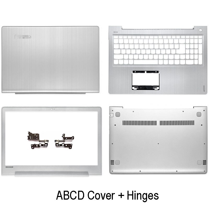 For Lenovo 310S-15 310S-15IKB 510S-15ISK Laptop LCD Back Cover Front Bezel Hinges Palrmest Bottom Case Silver A B C D Cover