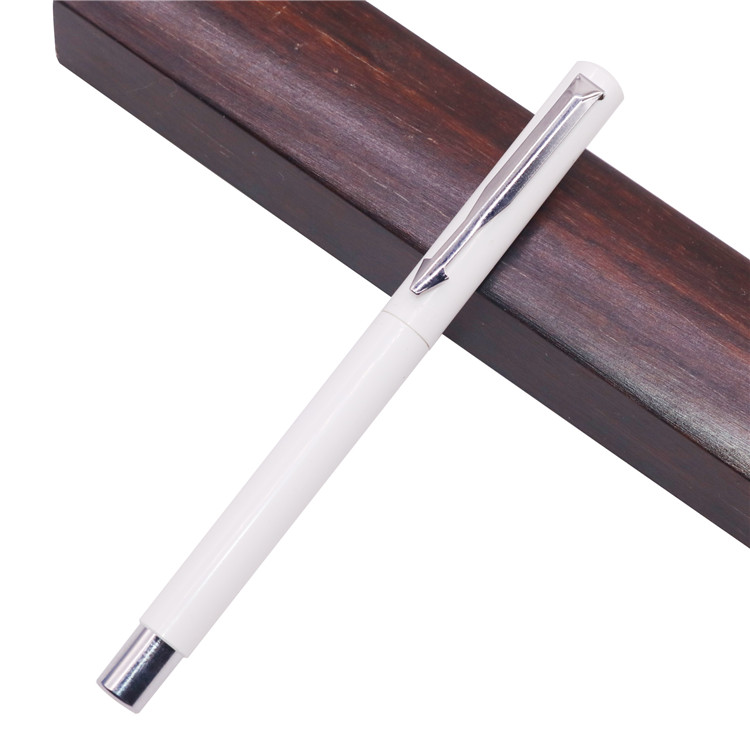 2 pcs 0.5 mm Fountain pen Promotions Birthday Student Stationery Office Writing pen Calligraphy practice brand pen: white rod