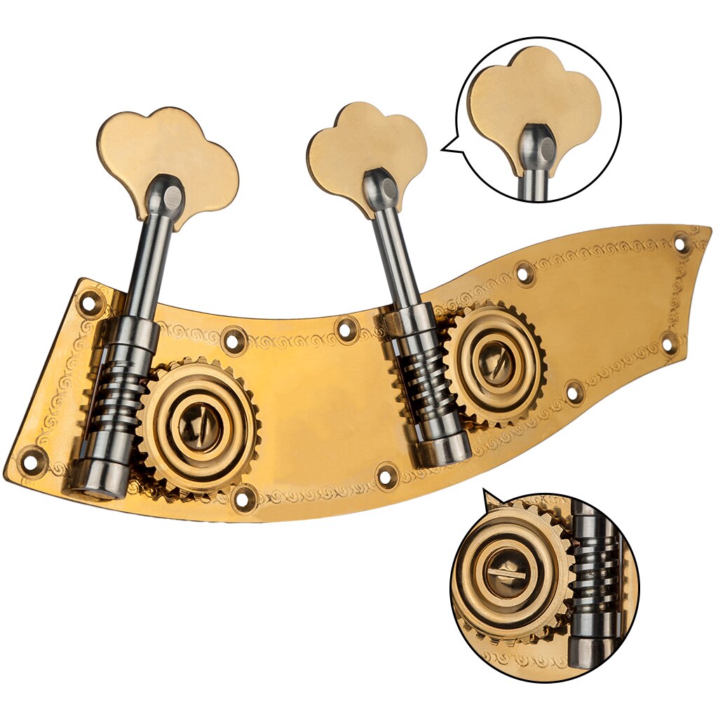 1/8 Upright Bass Dual Tuner Machine Bass Pegs 1/8 Double Bass Tuning Pegs Head Winder Pegs SET
