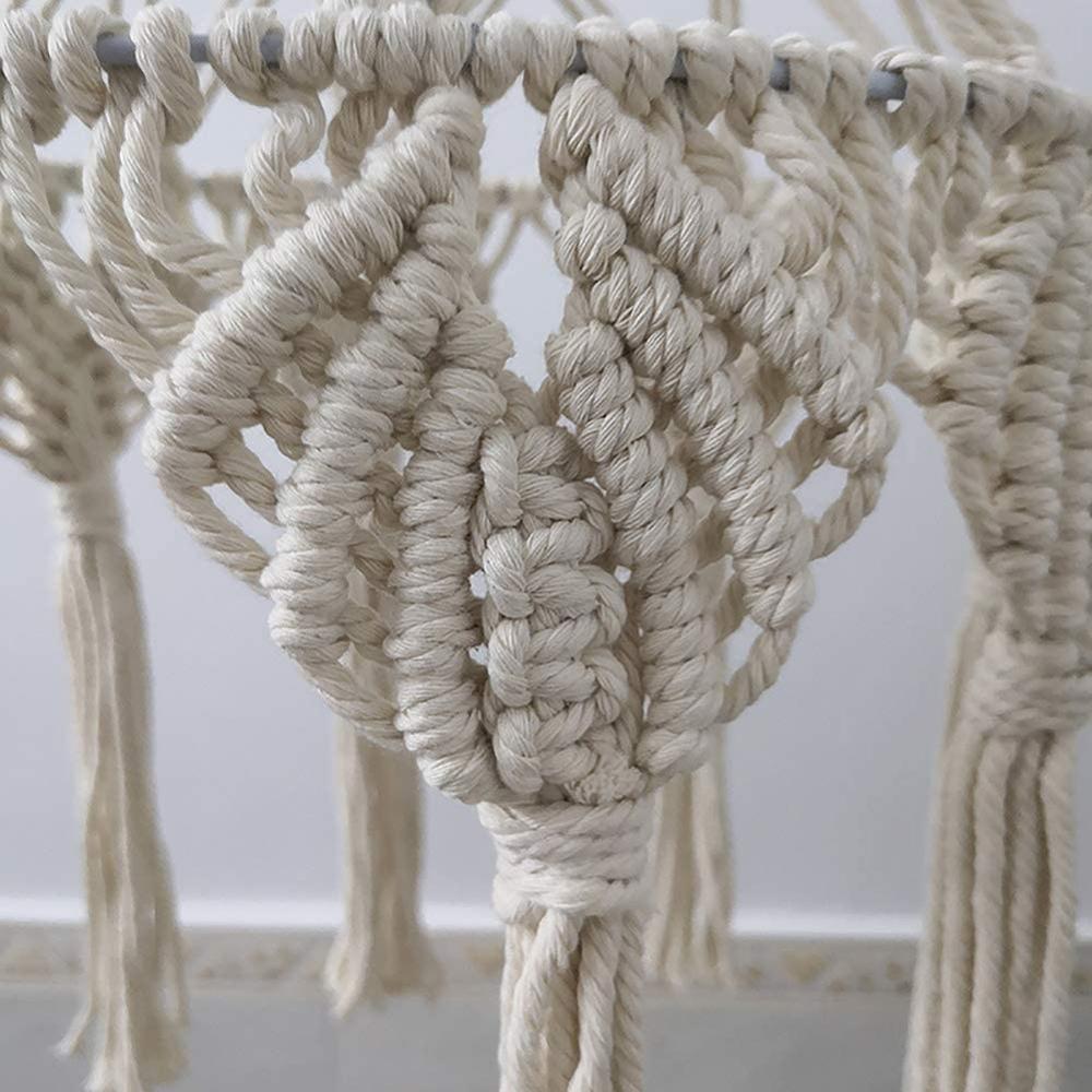 Macrame abażur tapeta w stylu boho wisząca lampa sufitowa tkanina z frędzlami klosz żyrandol dekoracyjne nakładki robić salonu sypialnia