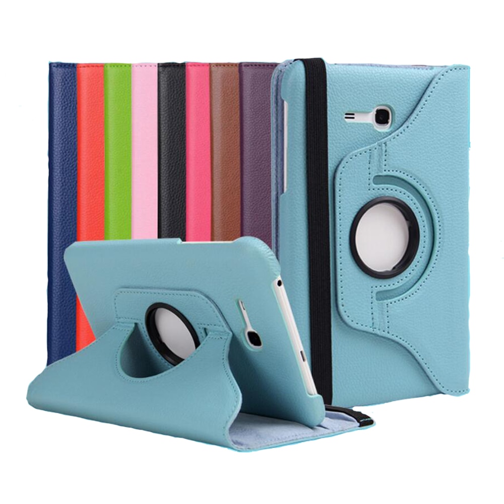 360 Degree Rotating Case For Samsung Galaxy Tab 3 Lite 7.0 Cover For Samsung Tab SM-T110 SM-T111 SM-T113 SM-T116 Tablet Case