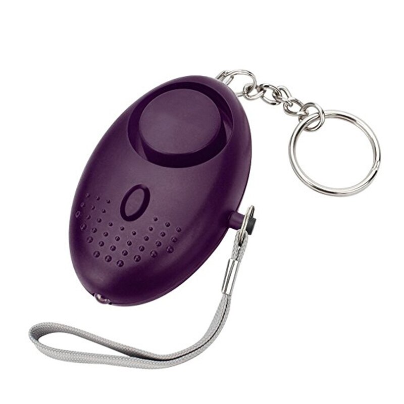 Selbstverteidigung Alarm 130dB Mädchen Frauen Sicherheit Schützen Alarm Persönliche Sicherheit Schrei Laut Keychain Notfall Alarm Mit LED Licht: 05 Violett