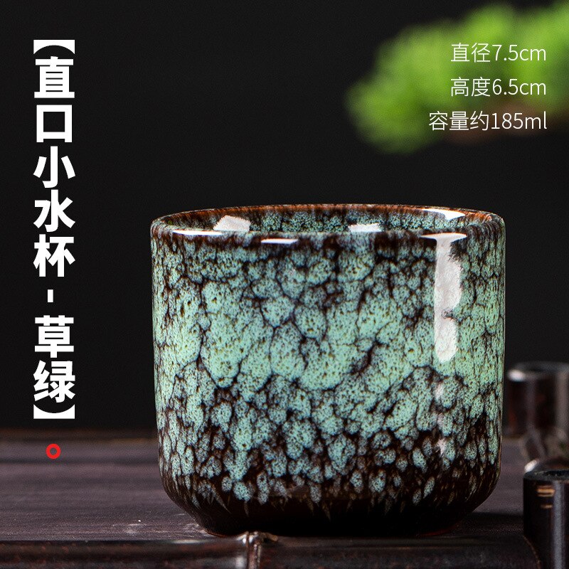 Oven Change Zand Goud Geglazuurde Keramische Proeverij Cup Kung Fu Single Cup Theekopjes Kleine Thee Cup Eigenaar Kopje Thee Kom thuis: Paars