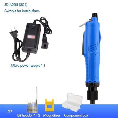 DC18V-36V Power Screwdrivers, Adjustable Torque Electric Screwdriver with Bits, Magnetizer, Component Box for Phone Home Repair: F