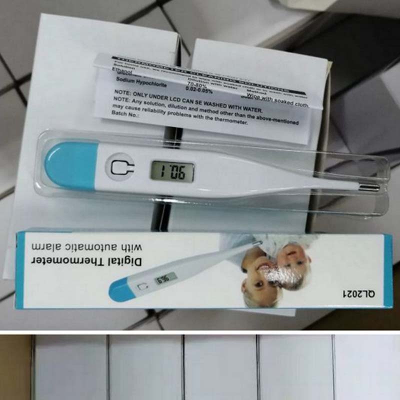 Termómetro 1-2P para fiebre, cuerpo básico Digital, axila Oral o pantalla LCD electrónica Rectal, medición de alta precisión, calor inteligente