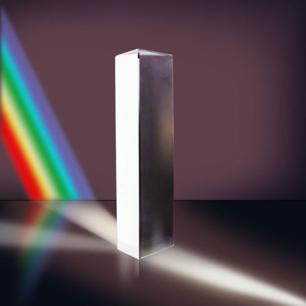 150X30X30X30Mm Driehoekig Prisma Optische Prisma Glas Natuurkunde Onderwijs Gebroken Licht Spectrum Kinderen Studenten