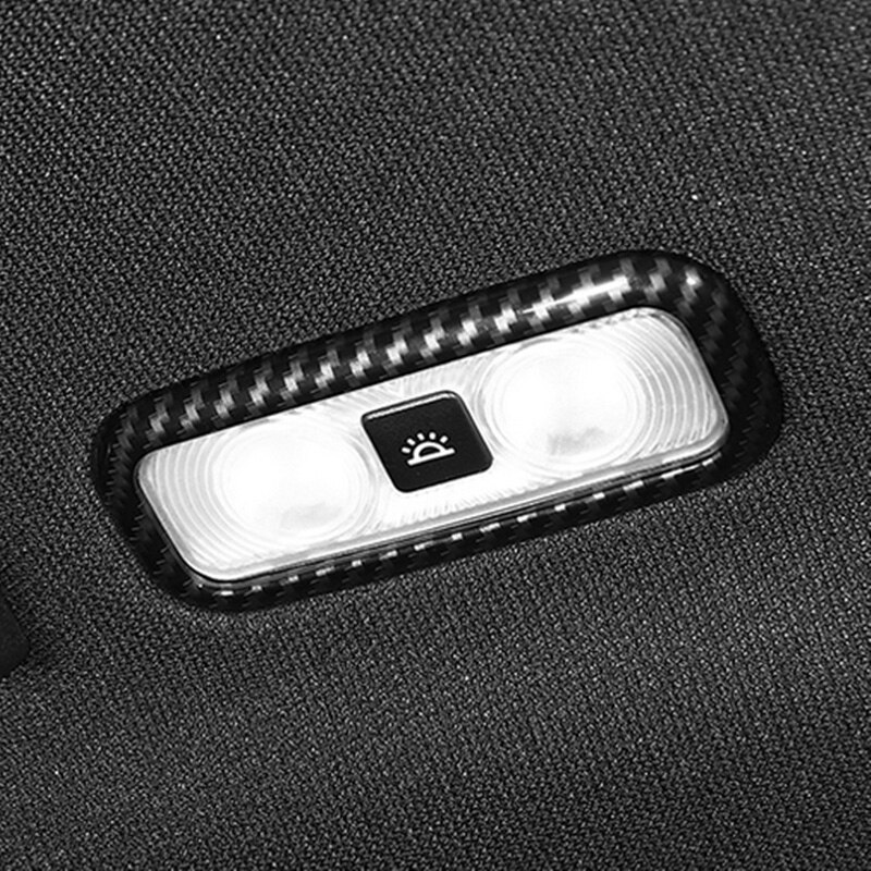Carbon Fiber Rear Roof Reading Light Frame Cover Trim for Ford F150 Raptor -19