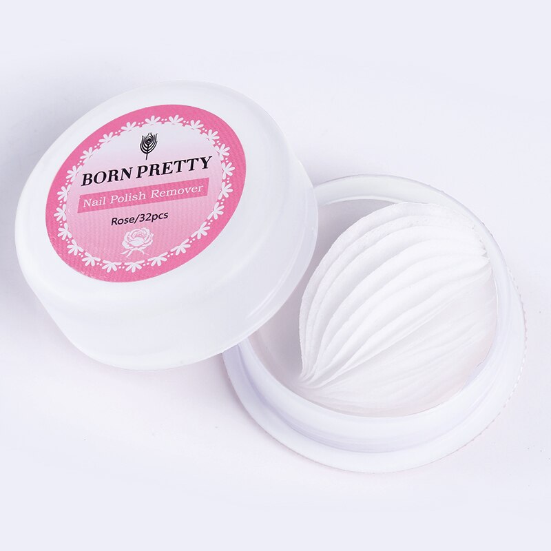 Geboren Pretty Professionele Nagellak Remover Pads Draagbare Vochtig Nat Papier Smaak Nail Art Varnish Snelle Remover Gereedschap 32 Stks/doos