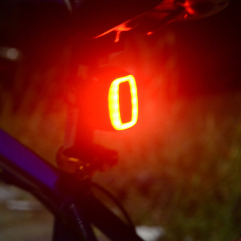 X6 Fiets Achter Achterlicht Usb Oplaadbare Waterdichte Fiets Veiligheid Lamp Intelligente Fietsen Lamp 7 Modes