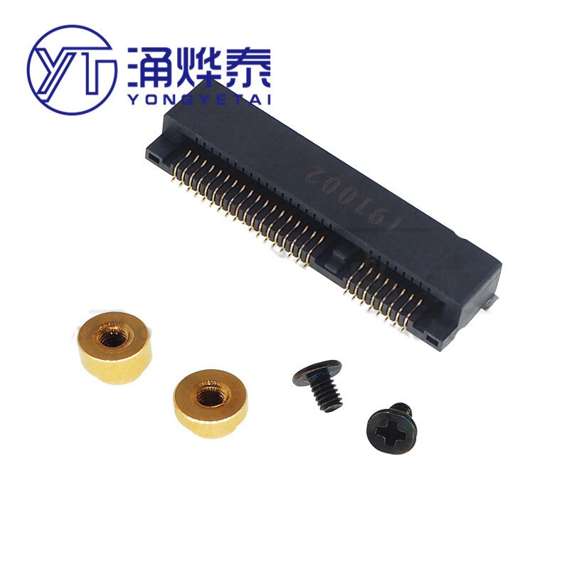 YYT Mini PCIE sockel msata anschluss Slot karte buchse 52P 4,0 H/5,2 H/5,6 H/8,0 H/9,0 H stecker kupfer säule halterung: 2einstellen 4.0H