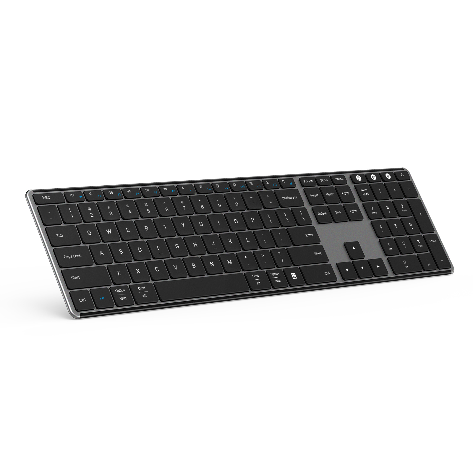 Multi Device Bluetooth Keyboard for Mac OS Windows Ultra Slim Rechargeable Wireless Keyboard for MacBook Pro Air iMac iPad PC