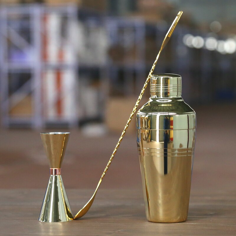 Cocktail Shaker Bar Set 3 Stuks Rvs Japanse Stijl Drie Sectie Baron Shaker Cocktail Bar Gereedschap