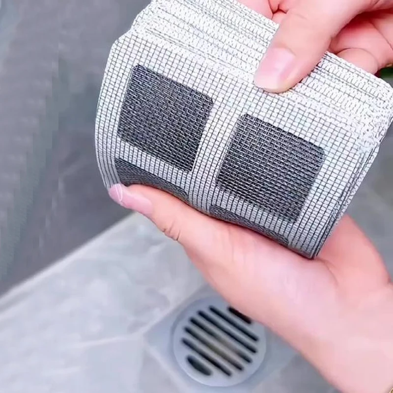 Wegwerp Doucheafvoer Haarvanger Mesh Doucheafvoer Covers Vloer Gootsteenzeefje Filter Haarstopper Voor Badkamer Keuken