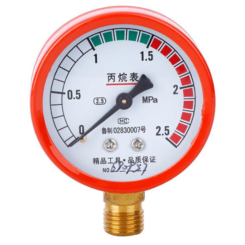 Manomètre à cadran en Propane, régulateur de gaz de soudage, 0-2,5 mpa, 0-0,25 mpa, Valve de réduction de pression, débitmètre de gaz