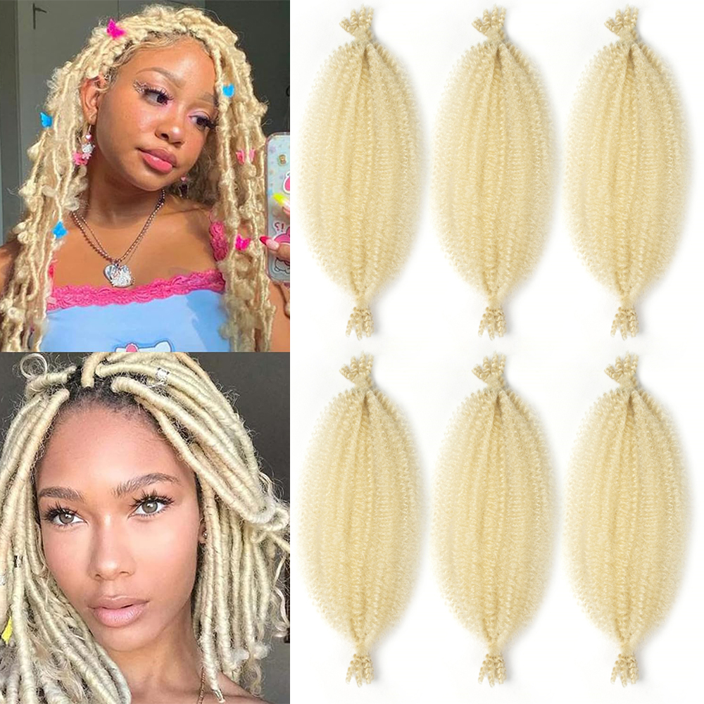 1/3/6 paquetes de cabello trenzado Afro elástico preseparado de 12 pulgadas pelo trenzado sintético Marley Twist para mujeres negras: #6 / 1 unids/lote