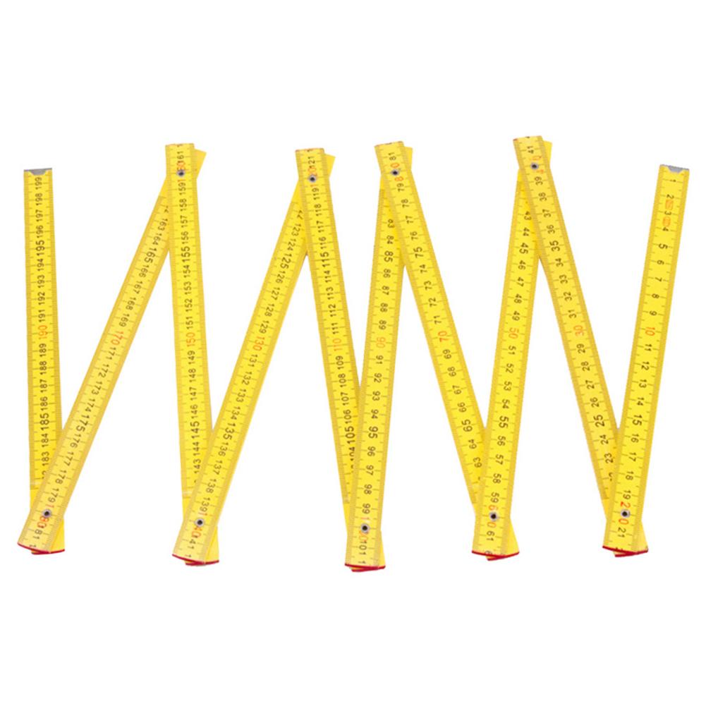 2 Meters Wooden Folding Ruler 8 Folding Wooden Ruler Versatile Measuring Tools Wooden Ruler Teaching Supplies Matching Tools