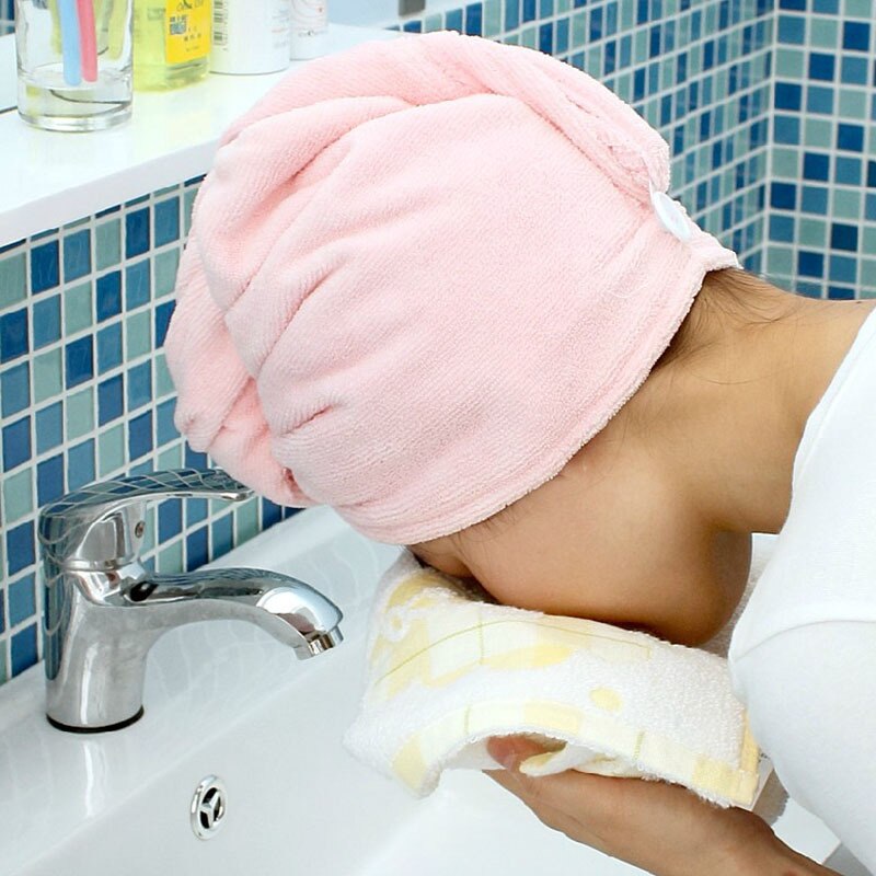 Soft Ladies Magic Hair Drying Towel/Hat/Cap Quick Dry Bath MEL#3479