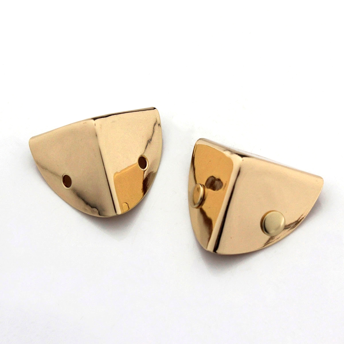 2 stuks metalen driehoek tas hoekbeschermer gesp voor leer ambachtelijke portemonnee flap handtas boek fotoalbum DIY hardware accessoires