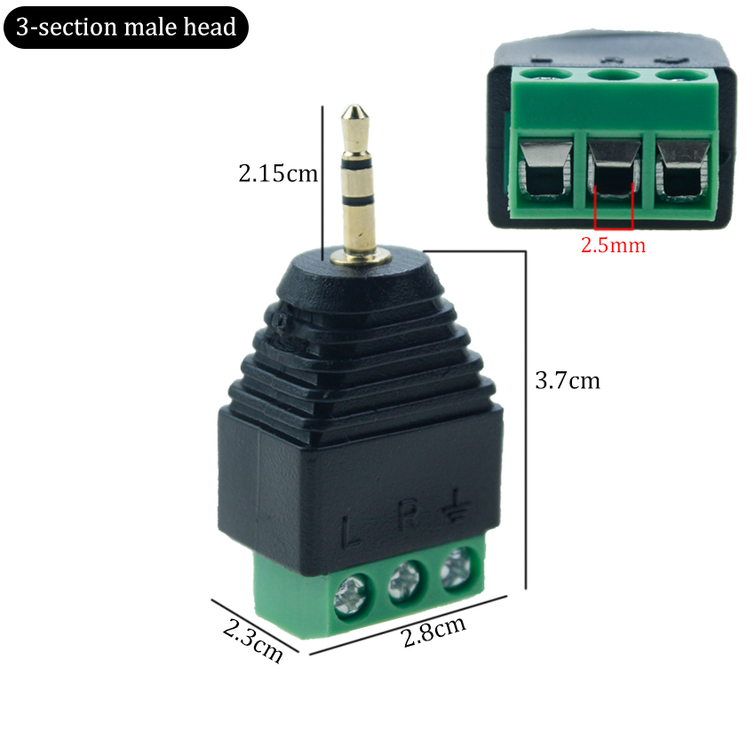 Oiyagai 5 Stuks 3.5mm Stereo Mannelijk Naar Dubbele RCA Vrouwelijke Adapter – Ideaal Voor Audio-apparaten En Versterkers