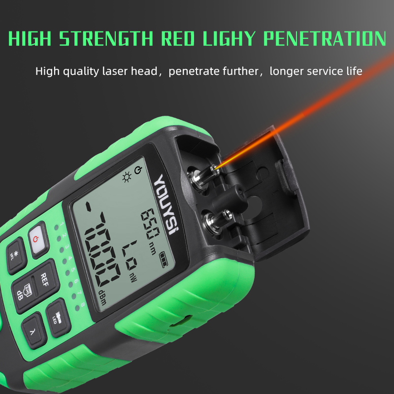 5G 10 Wavelength 4 in1 Optical Power Meter Visual Fault Locator Optical Fiber Tester VFL Network Cable Test