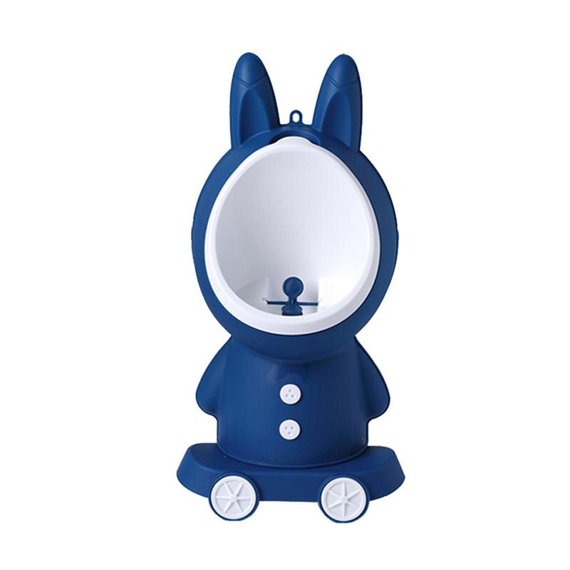 Bebé orinal de niños lindo altura ajustable Potty para niños baño formación orinal de pie desmontable baño accesorios de baño: Dark Blue