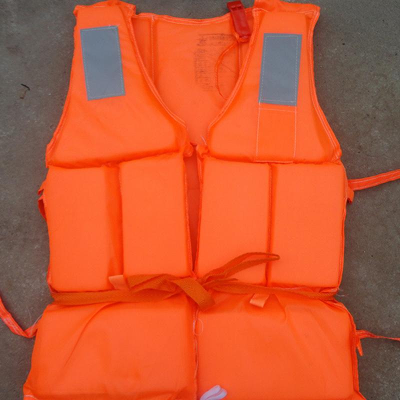Chaleco salvavidas ligero de espuma de nailon para adultos, para exteriores, con silbato de SOS, tamaño ajustable, duradero, PFD, suministro de deportes acuáticos