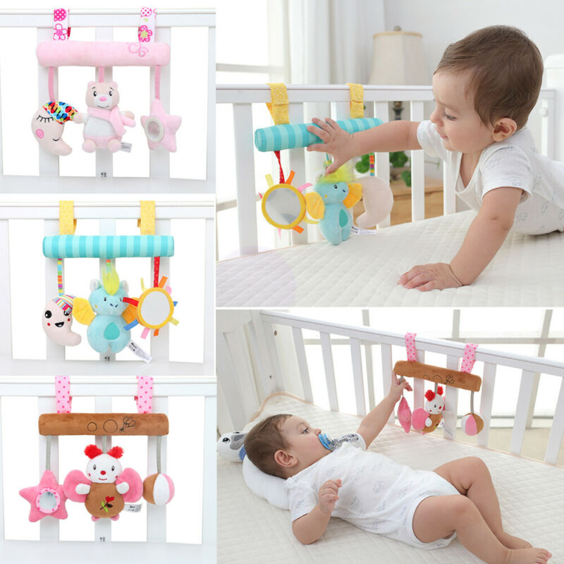 Kid Baby Krippe Bett Kinderwagen Hängen Bär Rassel Bett Kinderwagen Glocke Plüsch Spielzeug