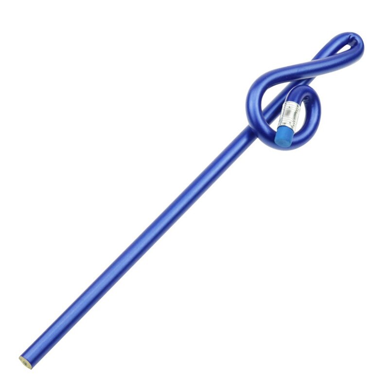 40 Pcs Musical Note Pencil 2B Standard Round Pencil Stationery music Notes School Student Prize Pencil Pencil: Blue