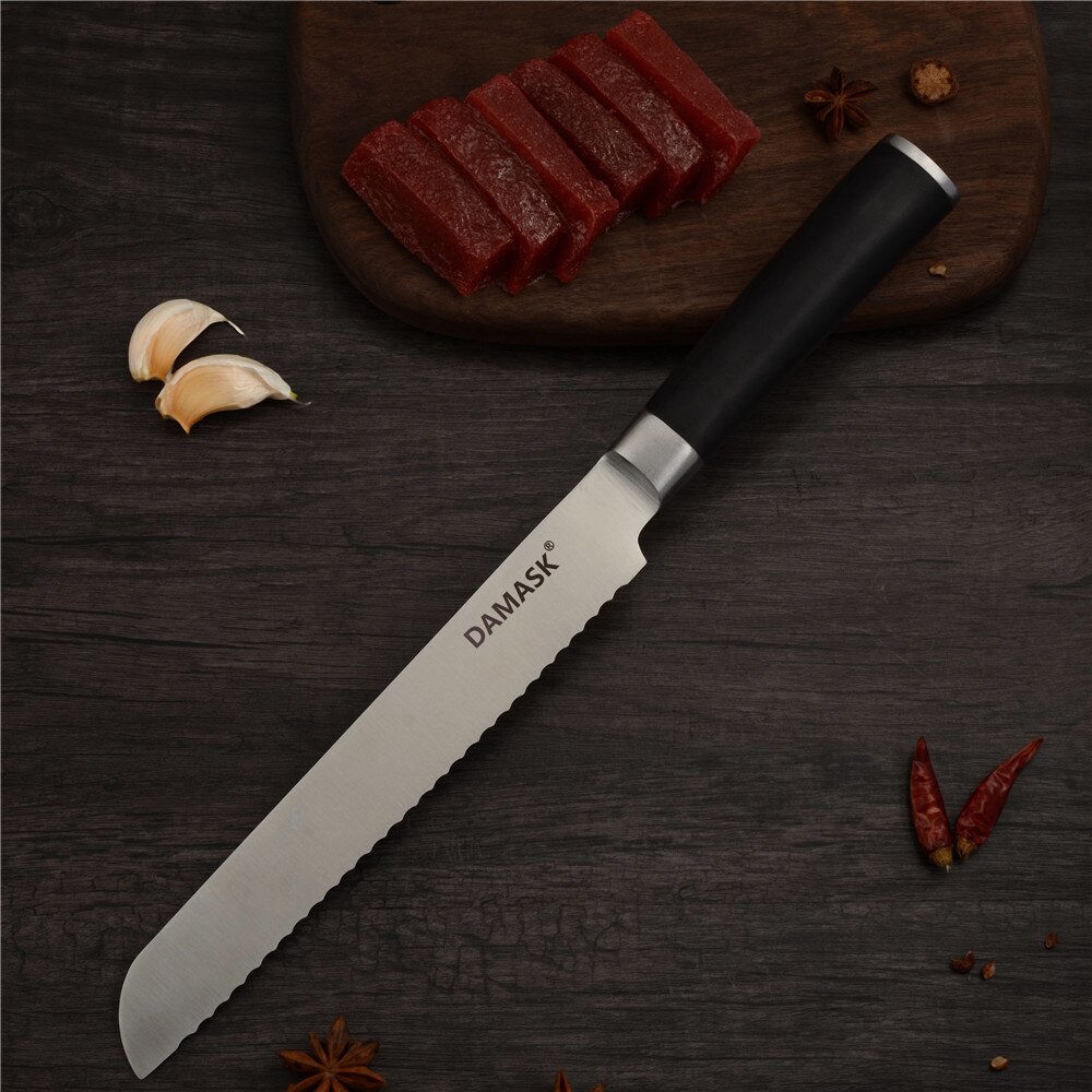 Zinzuo Master Chef Keukenmessen 3Cr13mov Super Sharp Blade Pakka Houten Handvat Roestvrij Stalen Mes Japanse Koken Gereedschap