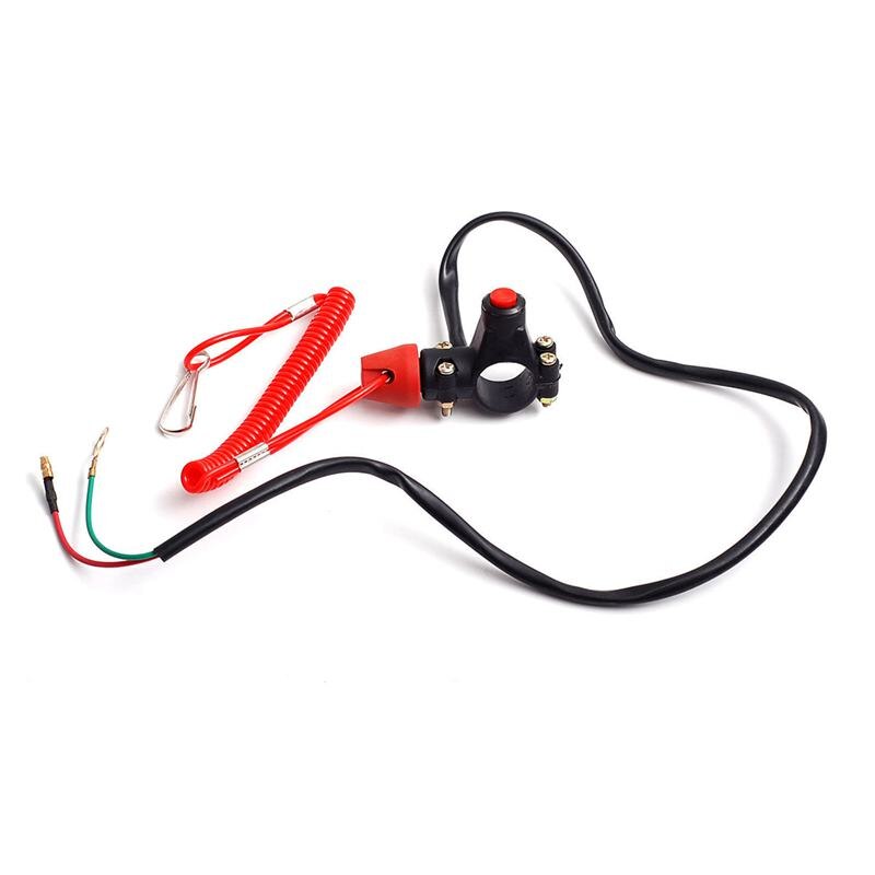 Emergency Kill Stop Outboard Engine Switch Push Button Motorcycle Dirt Pit: Default Title