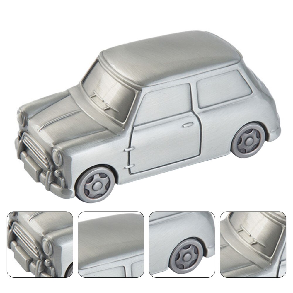 1Pc Unieke Creatieve Auto-Vorm Alloy Thuis Versiering Spaarvarken Spaarpot Saving Pot Voor Decor Kids kamer