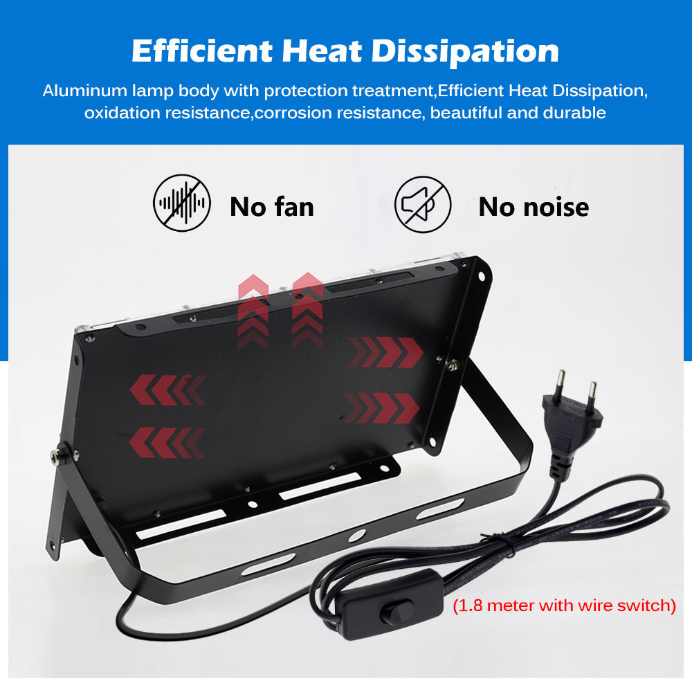 LED Floodlight 50W 100W AC 220V Outdoor Floodlight RGB Colourful Spotlight Outdoor IP65 Waterproof Led Spotlight for Garden