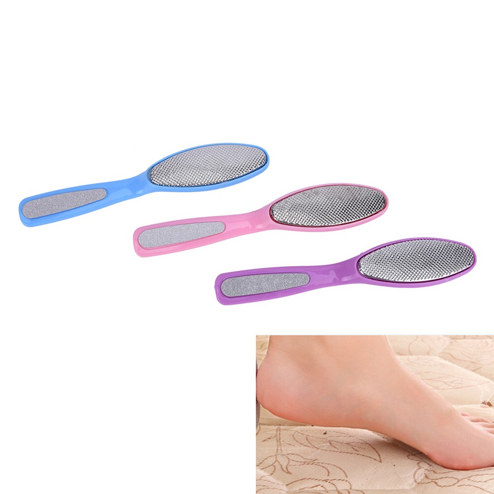 Professionele Dubbelzijdige Harde Dode Huid Eelt Pedicure Remover Voetrasp File Slijpen Voetverzorging Tool Exfoliërende Borstel