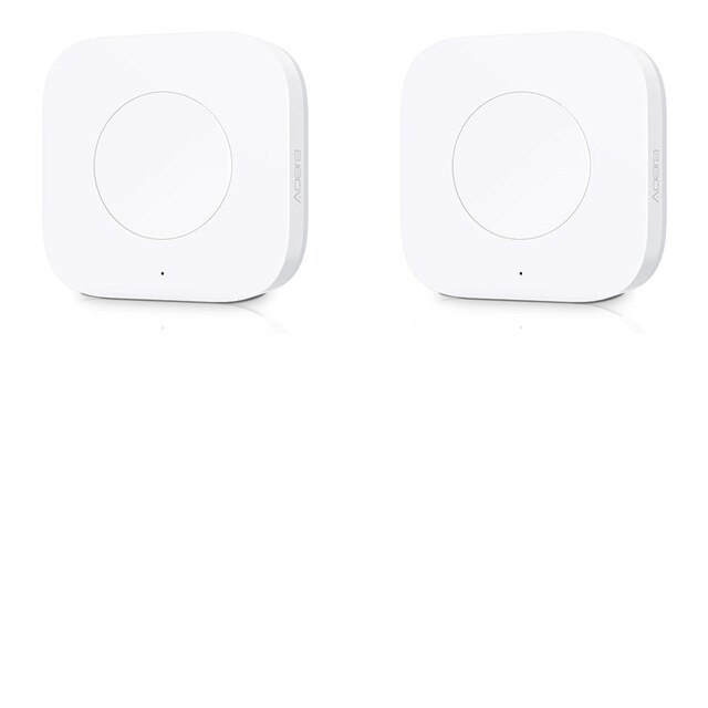 Aqara – interrupteur Intelligent sans fil, télécommande à une touche, Application de sécurité pour la maison: 2pcs standard