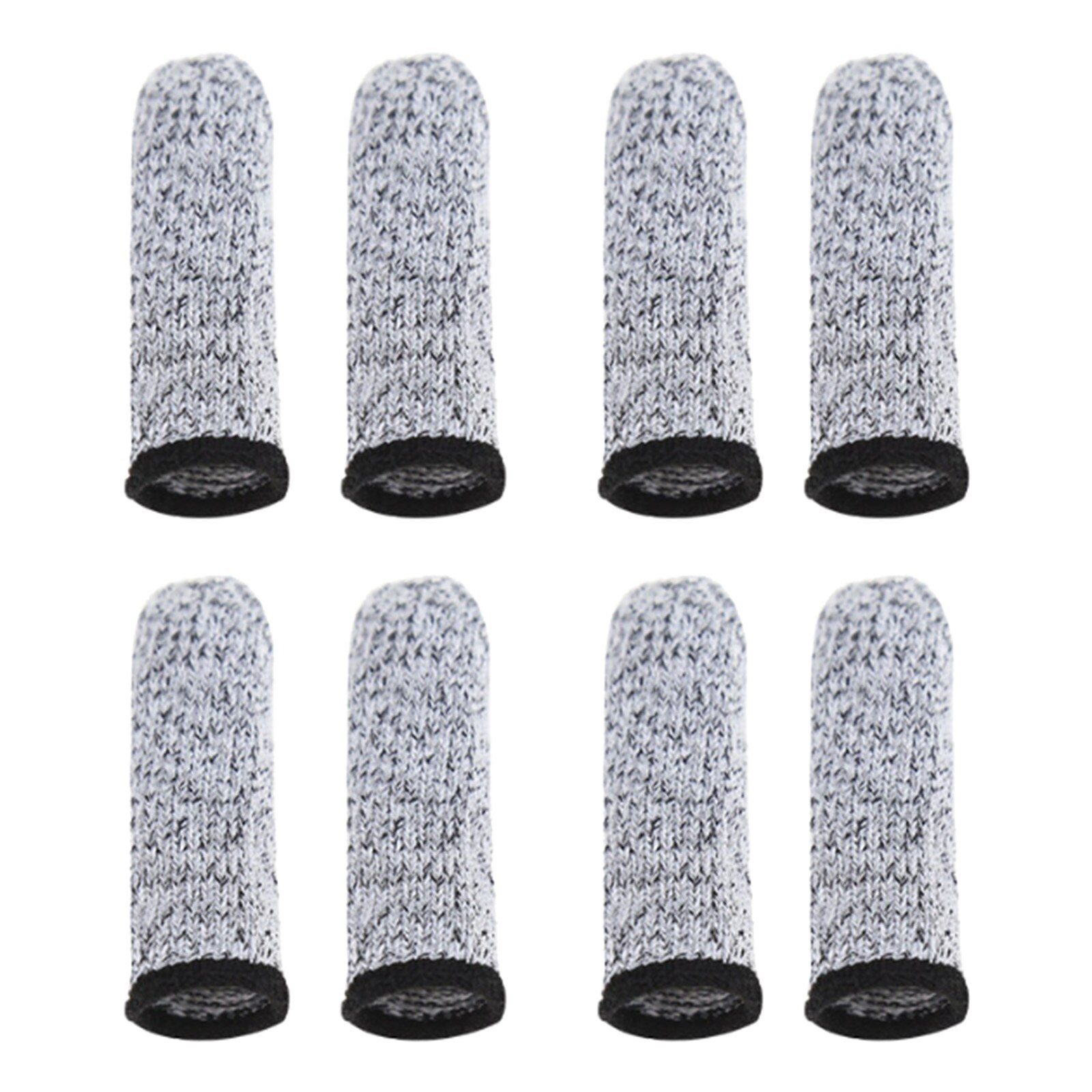 8pcs Reusable Finger Cots Cut Resistant Protection Fingertip Sleeves Caps Covers