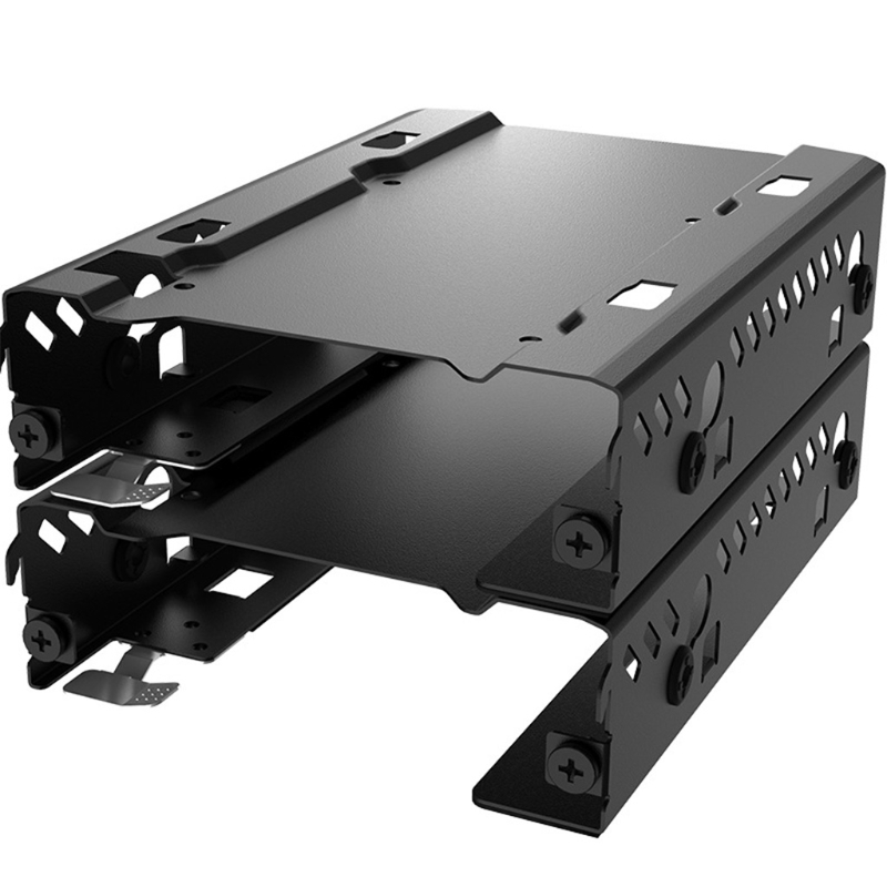2 Pack 2.5 "/3.5" Ssd Hdd Harde Schijf Bays Houder Metalen Montagebeugel