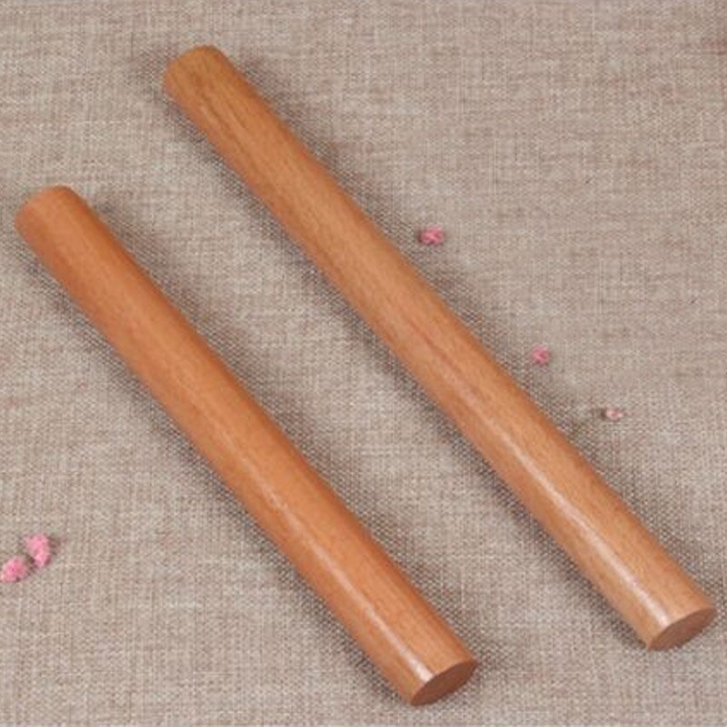 Solid Wood 4 Size Cooking Tools Fondant Cake Decoration Rollers Portable Rolling Pin Dough Roller Kitchen Accessories