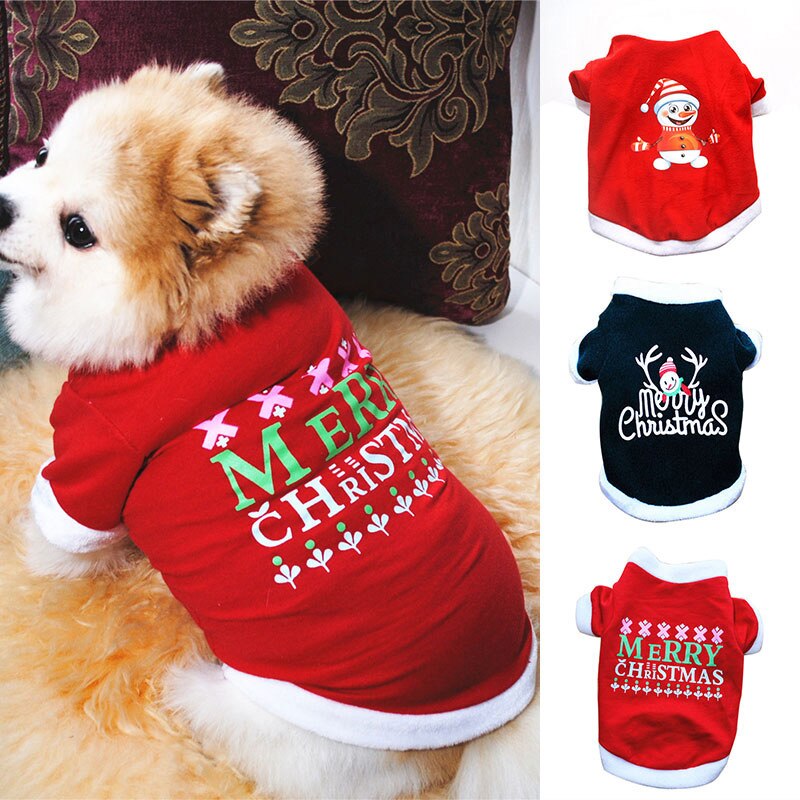 Roupas para cães de natal para cães pequenos animais de estimação trajes de natal inverno quente casaco roupas roupas para cães de estimação chihuahua yorkie