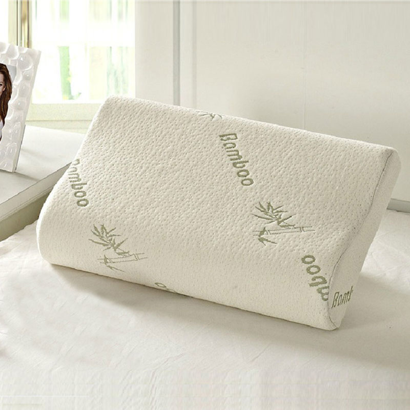 Almohadas de espuma viscoelástica de fibra de bambú, almohada ortopédica para dormir de lado, espalda, estómago, para la salud, terapia Cervical
