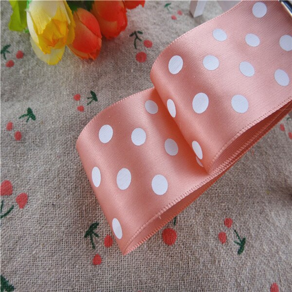 1-1/2 "38mm 5 Yards Stippen Gedrukt Satijn Lint Cadeau Verpakking DIY 100% Polyester Handgemaakte Materialen YM18010113: 161